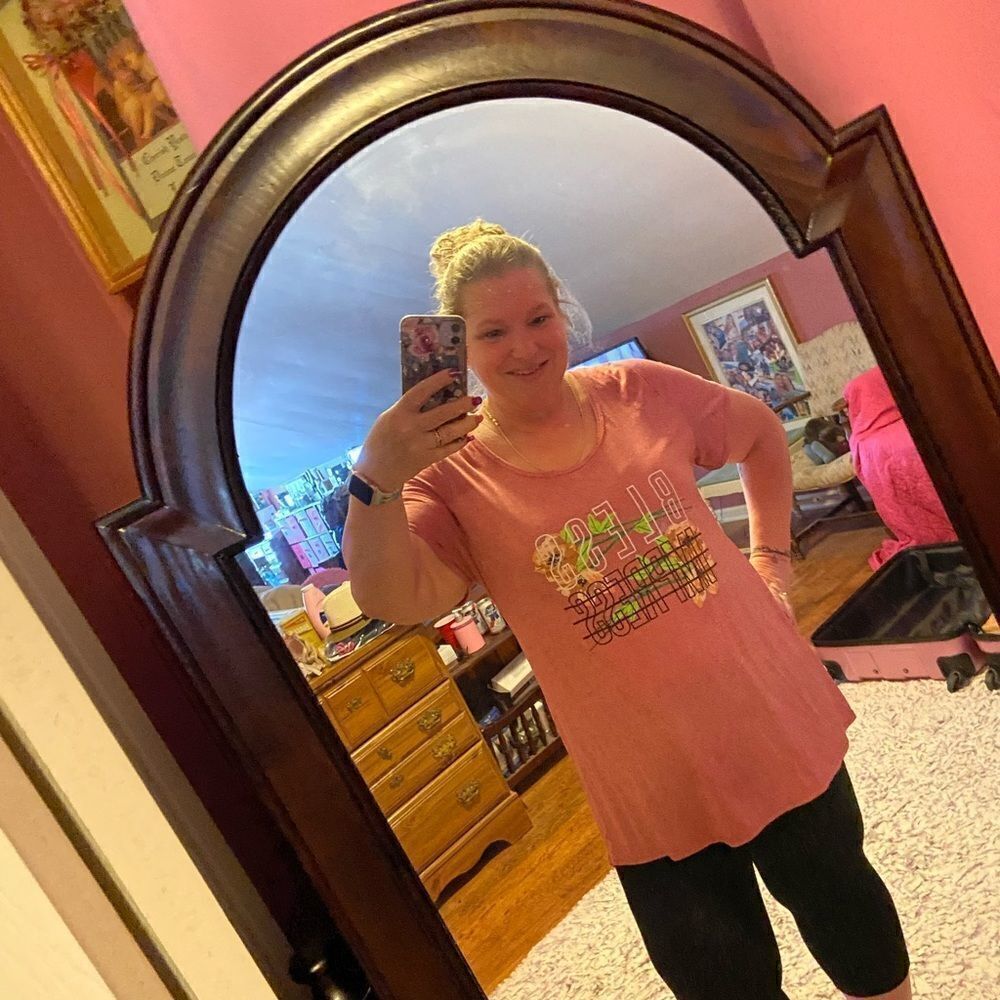 Lularoe Pink Top 3XL Bless & Impress T-Shirt